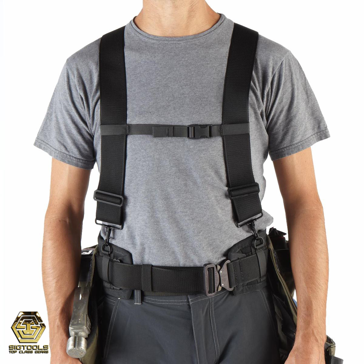 "Diamondback Basic Suspenders - Reliable Support for Your Work Gear- front view"