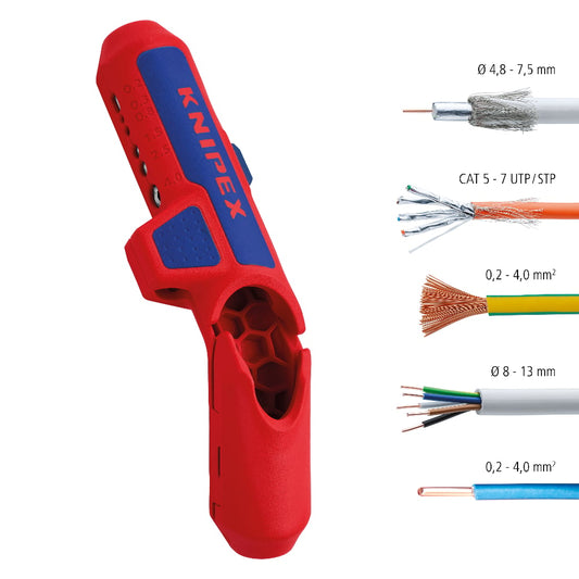 Herramienta pelacables universal Knipex ErgoStrip