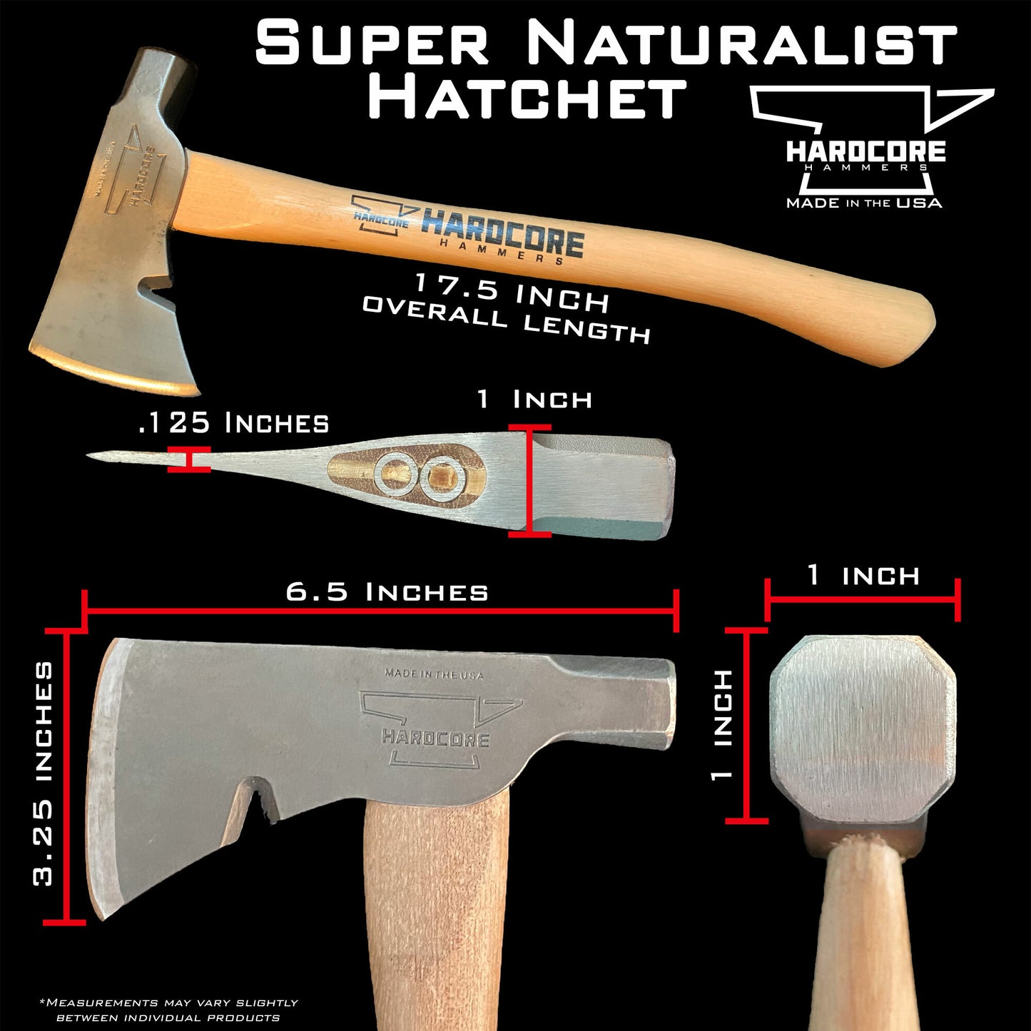 Hacha Supernaturalista - Zombie Rojo/Negro 