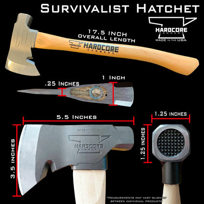 Survivalist Hatchet - Colour Editions (Blue, Green, Orange, Purple)