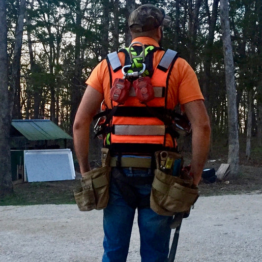 Saratoga Tool Vest® Fall Harness Compatible - HiViz