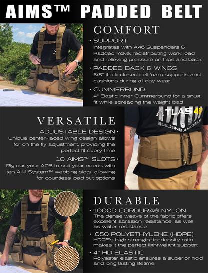 AIMS™ Adjustable Padded Tool Belt