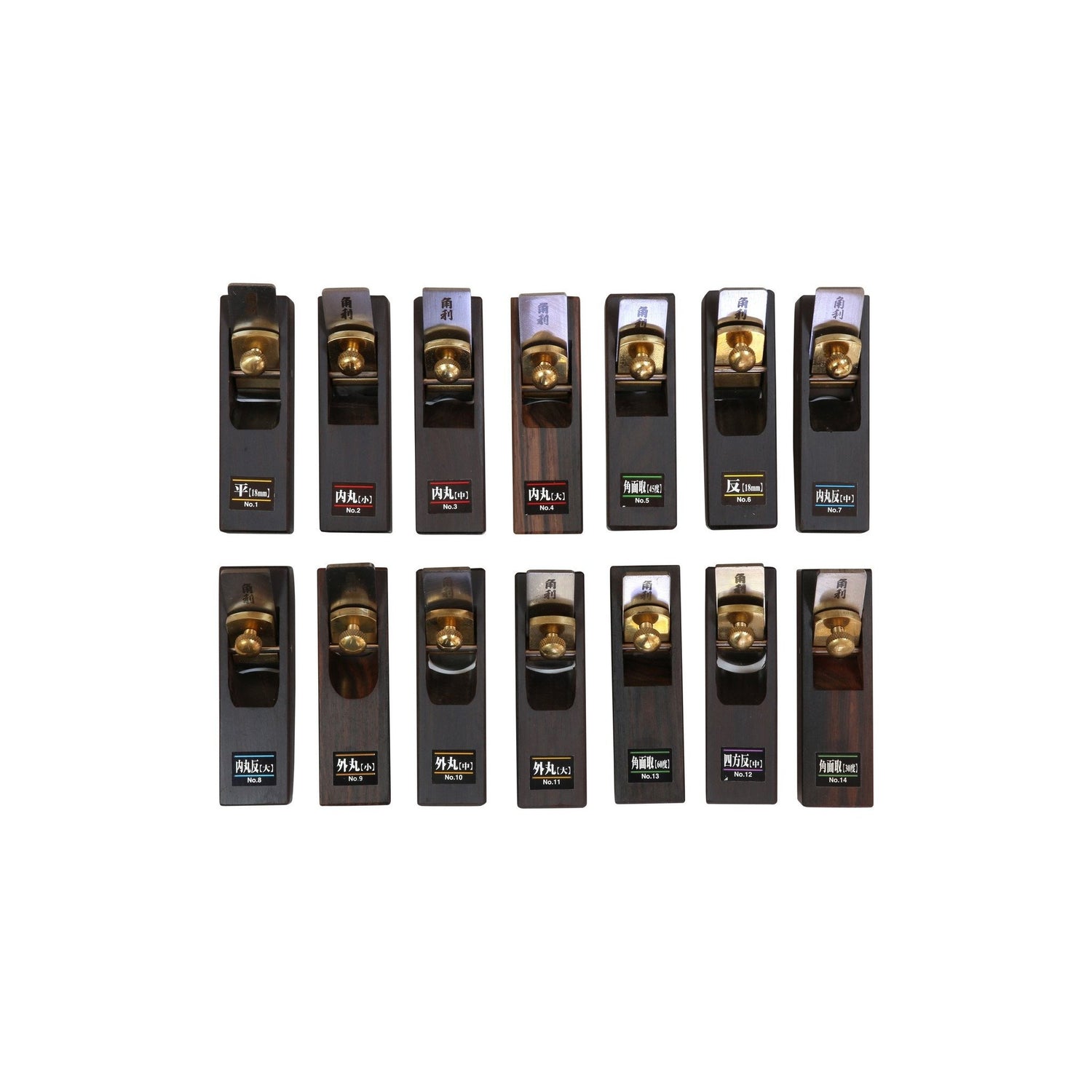 Cepillo de mano Kakuri Mini Ébano No9 R3 Convexo