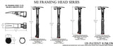 Martinez M1 Titanium Handle 15oz Smooth Face Steel Head Framing Hammer