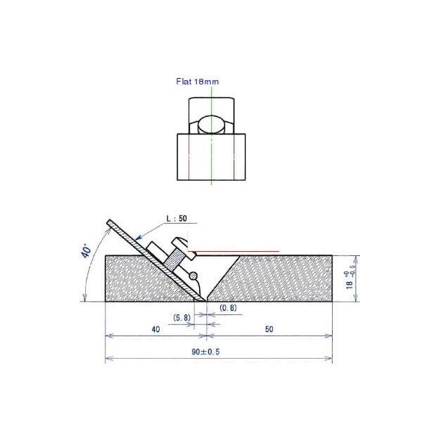 Cepillo de mano Kakuri Mini Ébano N.° 1 Plano