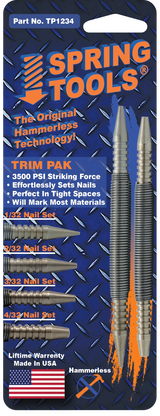 Easily set or finish any nail or brad with the Trim pak TP1234. 3500 PSI of striking force at your finger tips, this tool set will help you work efforlessly. Grab yours today from www.sigtools.co.nz 