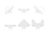 PRL 400 - Tilting adapters kit
