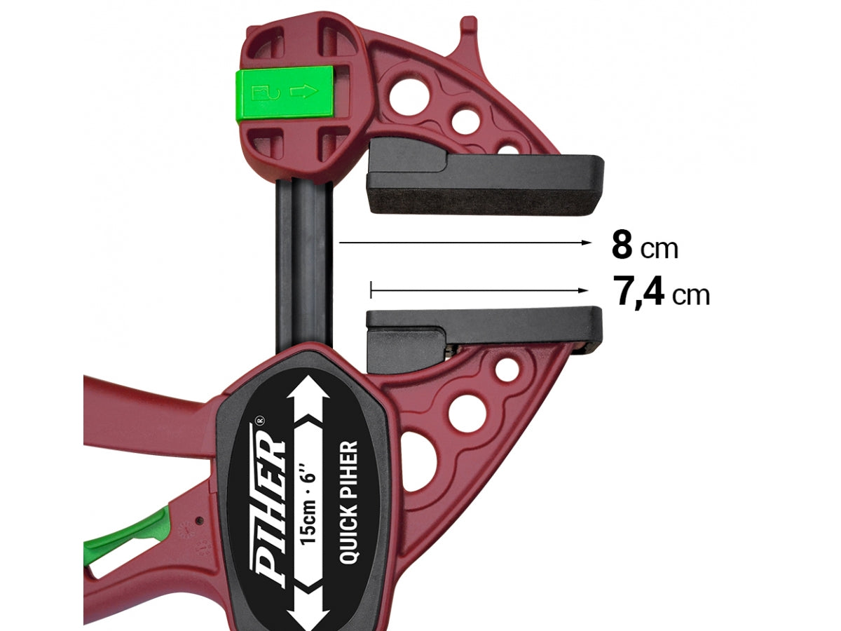 Piher Quick Clamp with non-slip pads, sold at Sigtools.